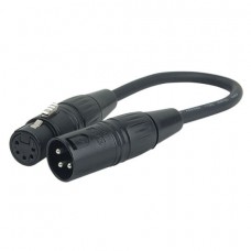 DAP Audio DMX Adapteris XLR 3 pin Male uz XLR 5 pin Female